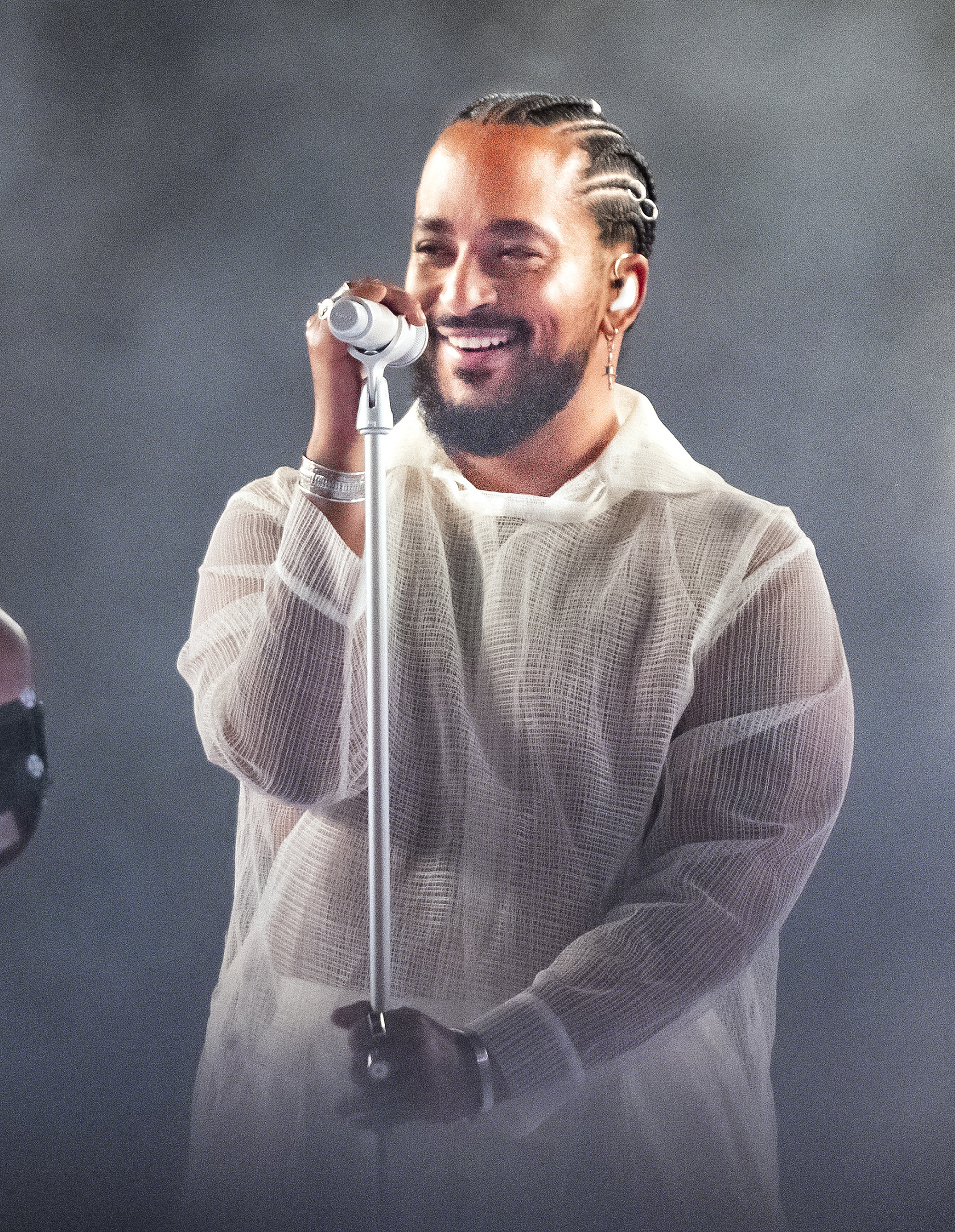 Slimane performing on tour